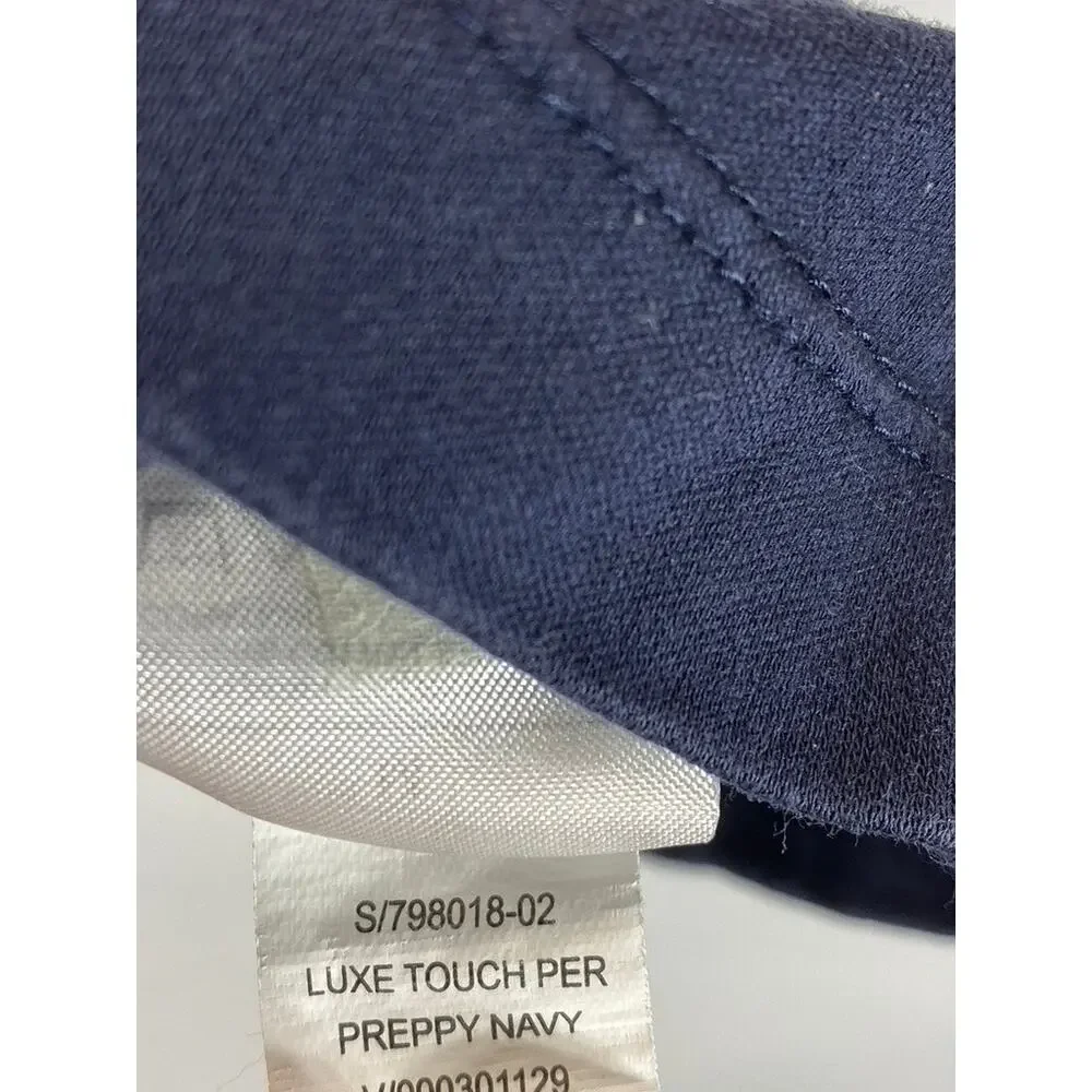 BANANA REPUBLIC Men's Preppy Navy Luxe Touch Performance Short Sleeve Polo SZ M
